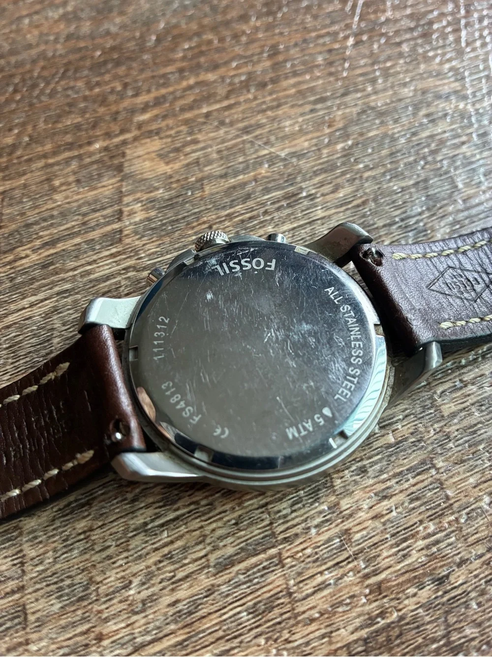 Fossil wristwatch featuring